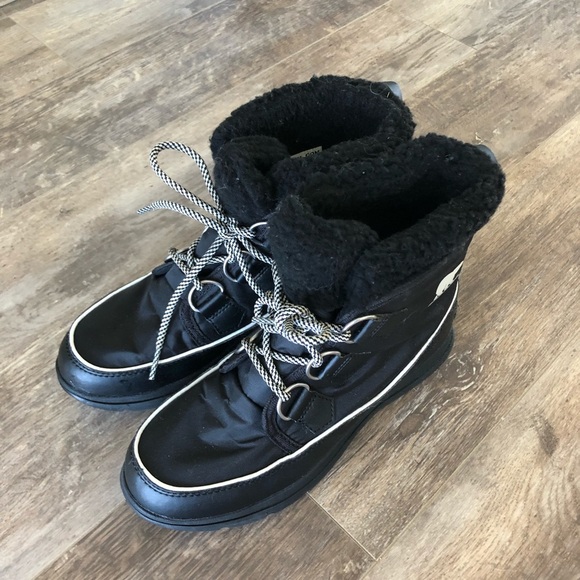 Sorel Explorer Carnival Nylon Winter Boots - Black - Picture 13 of 13